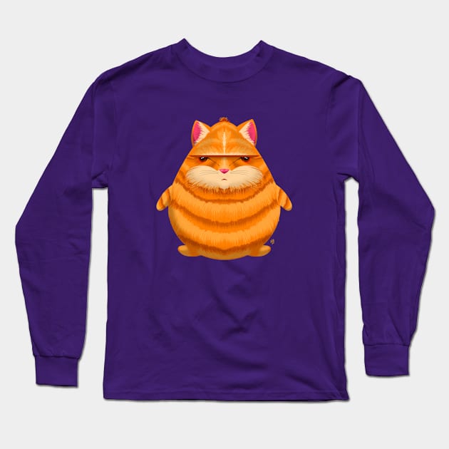 Fat Cat Long Sleeve T-Shirt by UzzyWorks